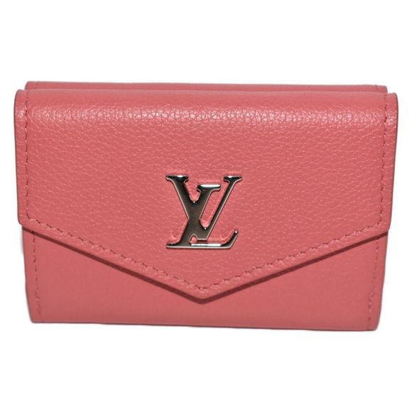 Louis Vuitton Portefeuille Lock Leather Pink Mini Wallet Handbag - Picture 1 of 8